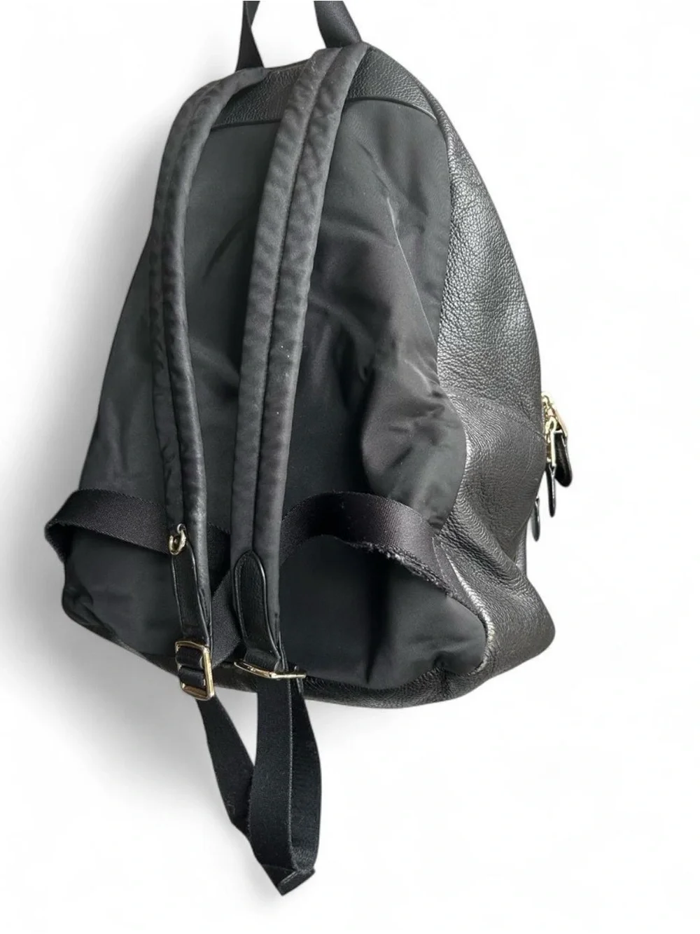 Coach Large Charlie Backpack in Pebble Leather with gold hardware
